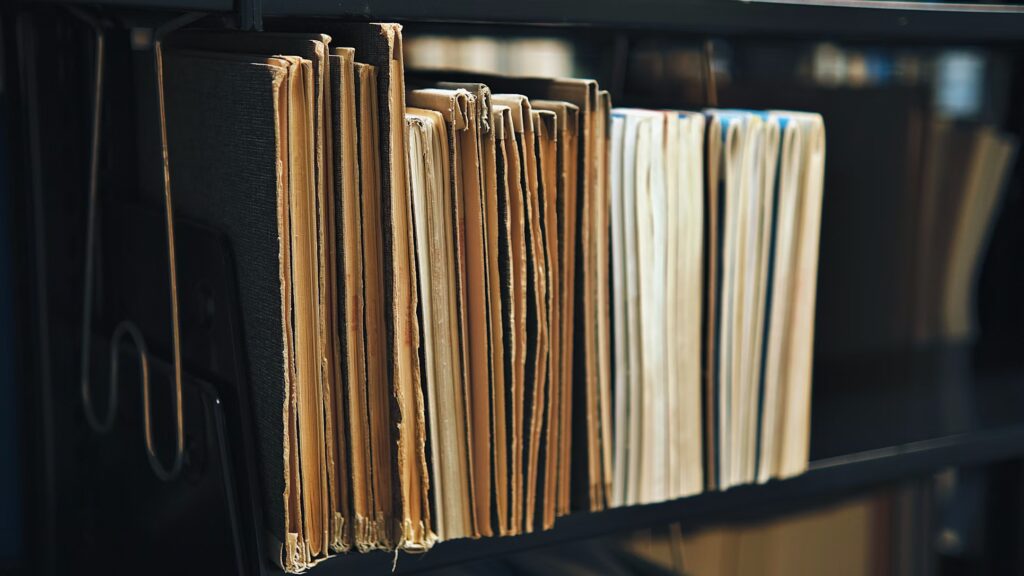 books organized on a shelf